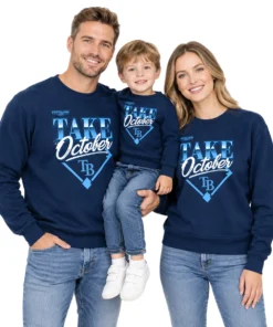 Tampa Bay Rays 2026 Navy Champions Sweatshirt – Elite Division Series Distressed Locker Room Take October