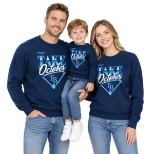 Tampa Bay Rays 2026 Navy Champions Sweatshirt – Elite Division Series Distressed Locker Room Take October