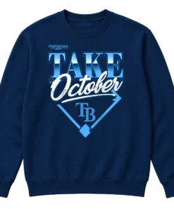 Tampa Bay Rays 2026 Navy Champions Sweatshirt – Elite Division Series Distressed Locker Room Take October