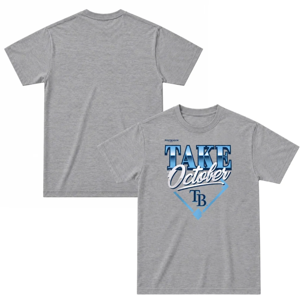 Tampa Bay Rays Gray Champions T-Shirt – 2026 Division Series Locker Room Look