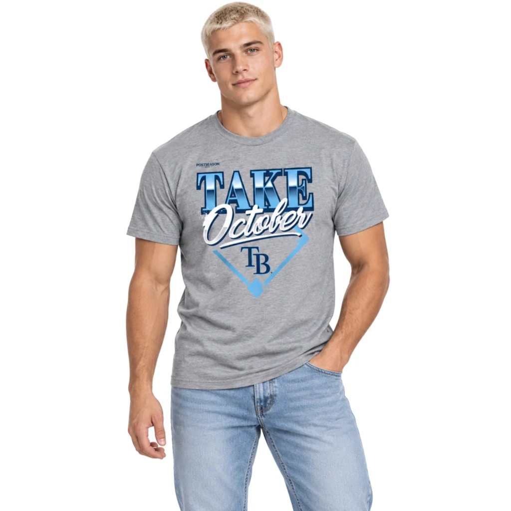 Tampa Bay Rays Gray Champions T-Shirt – 2026 Division Series Locker Room Look