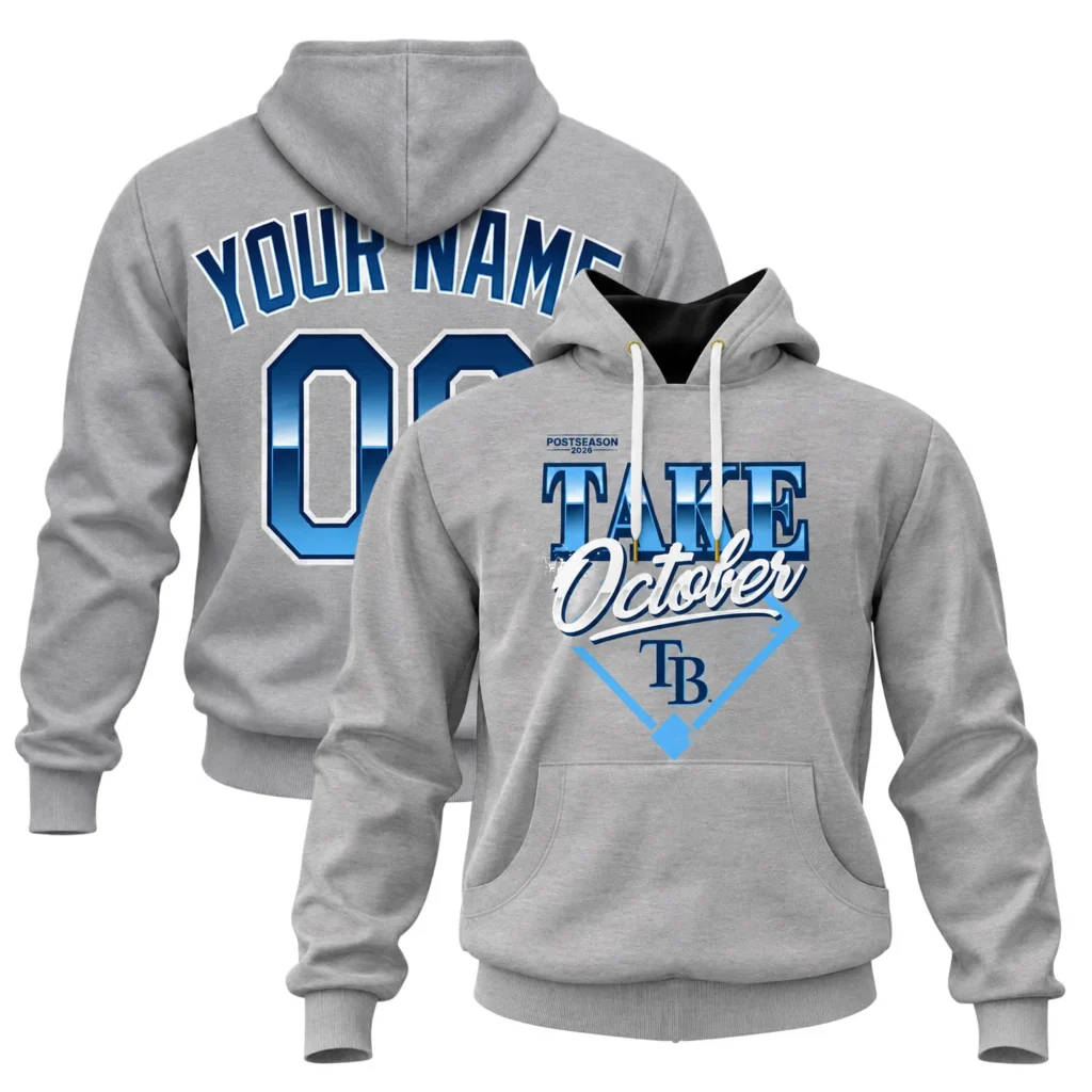 Tampa Bay Rays Take October Hoodie Custom 2026 – Epic Division Series Champions Distressed Locker Room MLB