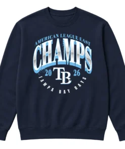 TB Rays 2026 AL East Division Champions Sweatshirt – Bold MLB baseball