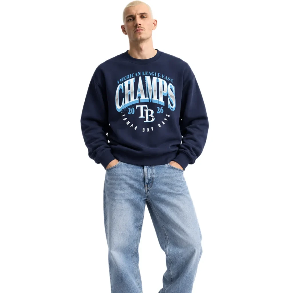 TB Rays 2026 AL East Division Champions Sweatshirt – Bold MLB baseball