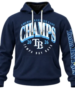 TB Rays Champions Hoodie 2026 Custom – Bold AL East MLB