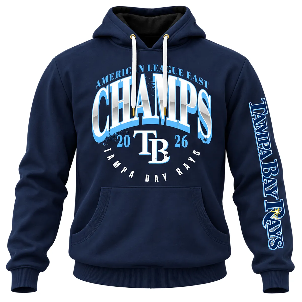 TB Rays Champions Hoodie 2026 Custom – Bold AL East MLB