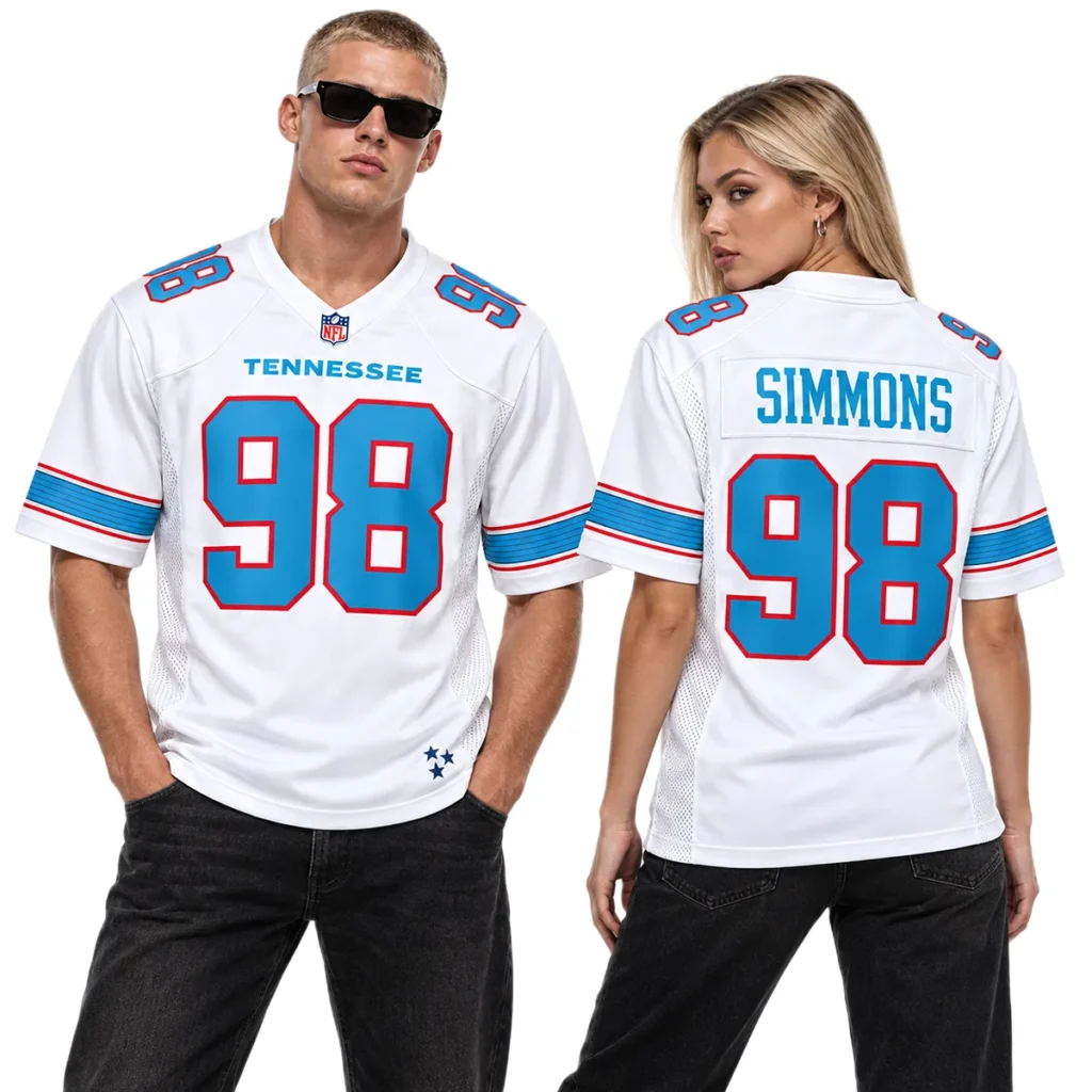 Titans Jeffery Simmons White Jersey 2026 Limited Edition