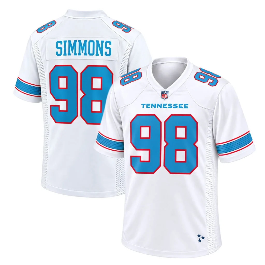 Titans Jeffery Simmons White Jersey 2026 Limited Edition