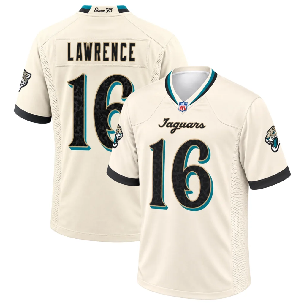 Trevor Lawrence Jacksonville Jaguars Natural Jersey – 2026 Rivalries Style