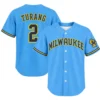 Turang Milwaukee Brewers Blue Jersey Kids 2026 Dynamic Style