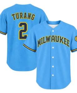 Turang Milwaukee Brewers Blue Jersey Kids 2026 Dynamic Style