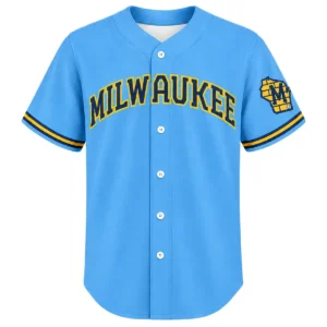 Turang Milwaukee Brewers Blue Jersey Kids 2026 Dynamic Style