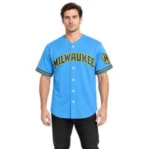 Turang Milwaukee Brewers Blue Jersey Kids 2026 Dynamic Style