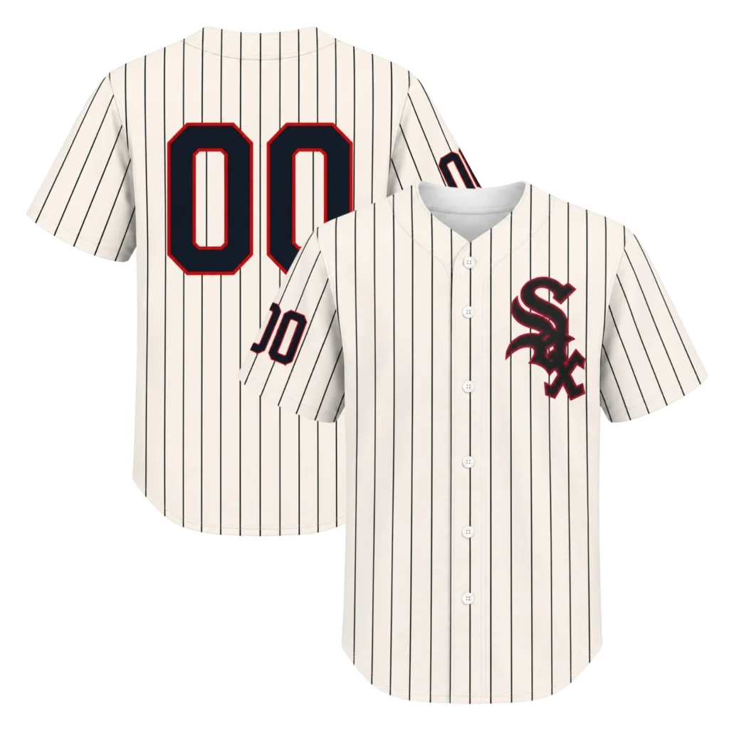 Vintage White Sox Jersey Remarkable Custom Cream Pinstripe