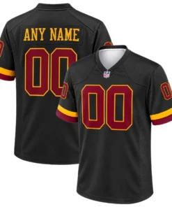 Washington Commanders Black Custom Jersey – 2026 Hail Raiser Alternate