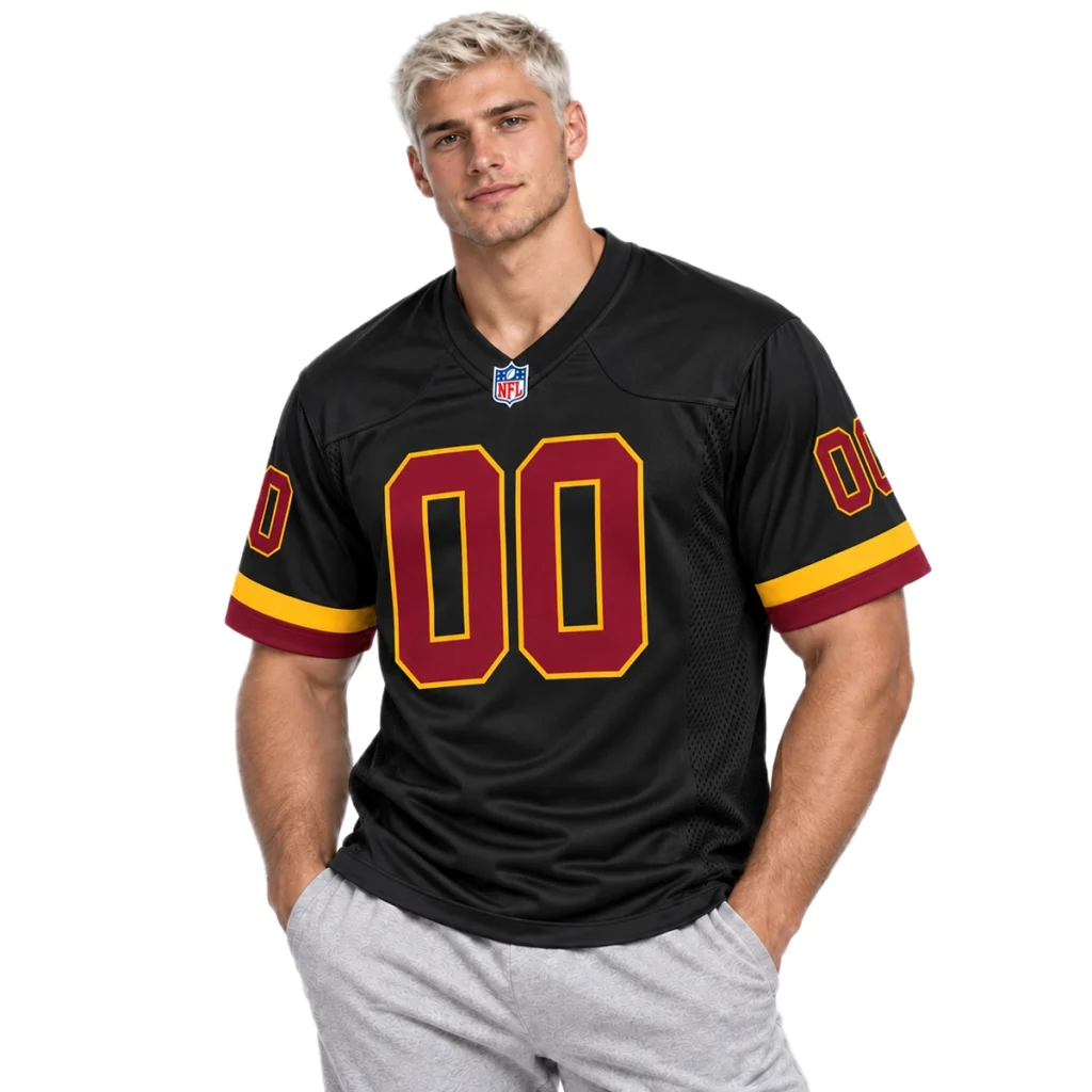 Washington Commanders Black Custom Jersey – 2026 Hail Raiser Alternate