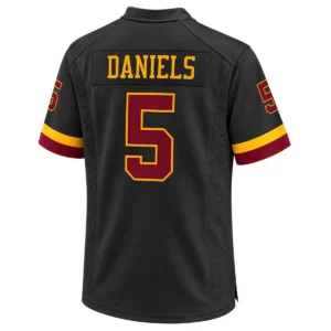 Washington Commanders Jayden Daniels Black Jersey – Vibrant NFL Style