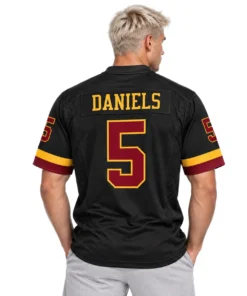 Washington Commanders Jayden Daniels Black Jersey – Vibrant NFL Style