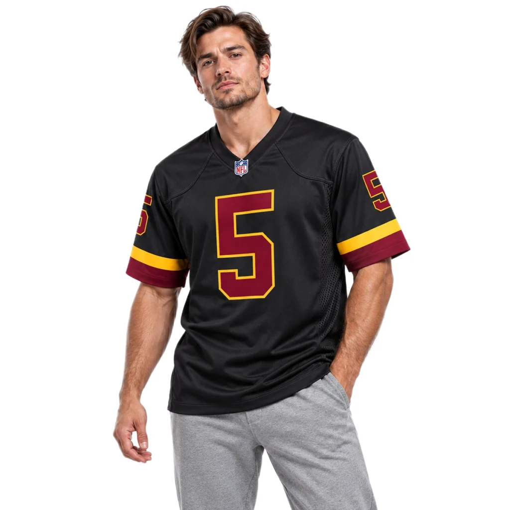 Washington Commanders Jayden Daniels Black Jersey – Vibrant NFL Style