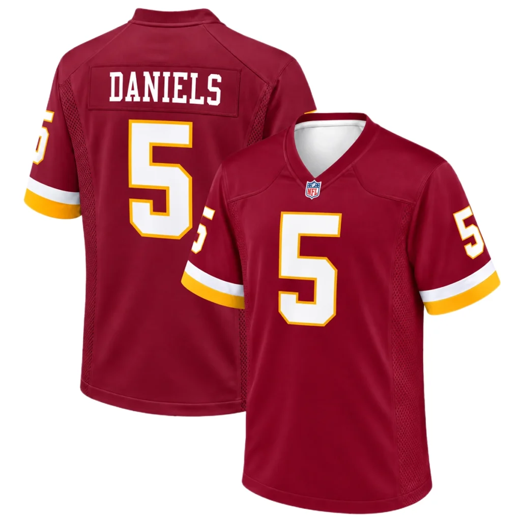 Washington Commanders Jayden Daniels Jersey Burgundy 2026 Elite