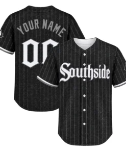 White Sox Southside Baseball Jersey Dynamic Black Custom