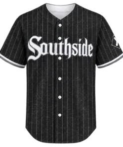 White Sox Southside Baseball Jersey Dynamic Black Custom