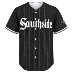 White Sox Southside Baseball Jersey Dynamic Black Custom