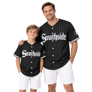 White Sox Southside Baseball Jersey Dynamic Black Custom