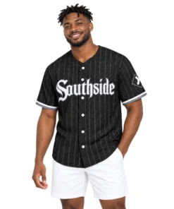 White Sox Southside Baseball Jersey Dynamic Black Custom