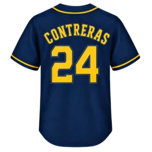 William Contreras Brewers Alternate Jersey Limited Fan Gear S-7XL