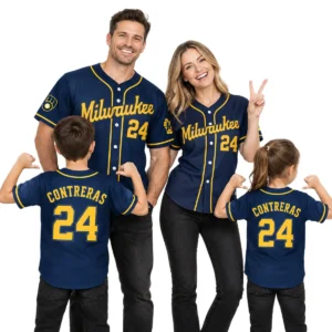 William Contreras Brewers Alternate Jersey Limited Fan Gear S-7XL