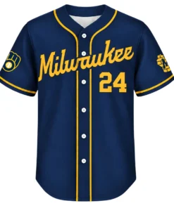 William Contreras Brewers Alternate Jersey Limited Fan Gear S-7XL