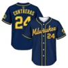 William Contreras Brewers Jersey Youth Bold MLB Championship Series baseball