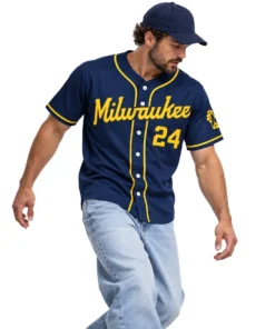 William Contreras Brewers Jersey Youth Bold MLB Championship Series baseball