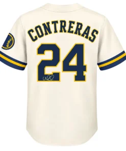 William Contreras Cream Signature Jersey Ultimate Brewers Style