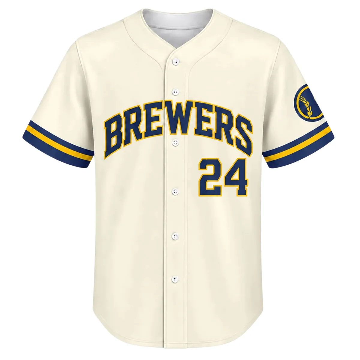 William Contreras Cream Signature Jersey Ultimate Brewers Style