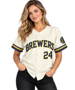 William Contreras Cream Signature Jersey Ultimate Brewers Style