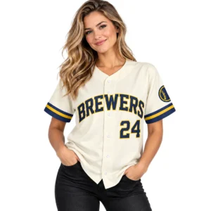 William Contreras Cream Signature Jersey Ultimate Brewers Style