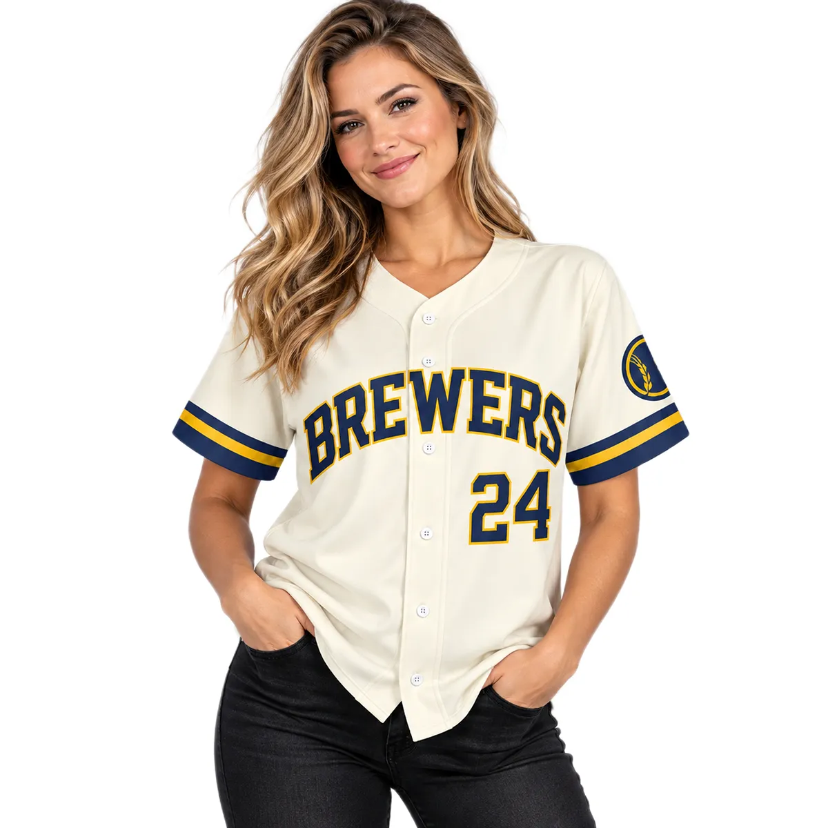 William Contreras Cream Signature Jersey Ultimate Brewers Style