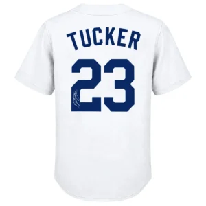 Women's Kyle Tucker Dodgers Home Jersey Dynamic Signature Style