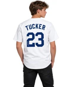 Women's Kyle Tucker Dodgers Home Jersey Dynamic Signature Style