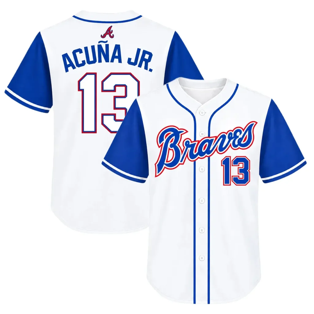 Youth Atlanta Braves Ronald Acuna Jr. Jersey Dynamic MLB baseball