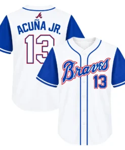 Youth Atlanta Braves Ronald Acuna Jr. Jersey Dynamic MLB baseball