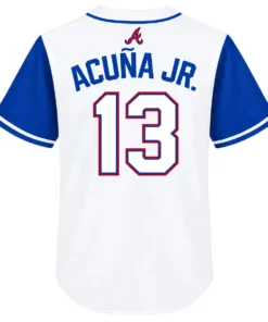 Youth Atlanta Braves Ronald Acuna Jr. Jersey Dynamic MLB baseball