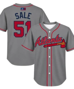 Youth Chris Sale Braves Jersey Elite MLB Baseball