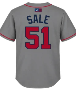 Youth Chris Sale Braves Jersey Elite MLB Baseball