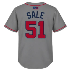 Youth Chris Sale Braves Jersey Elite MLB Baseball