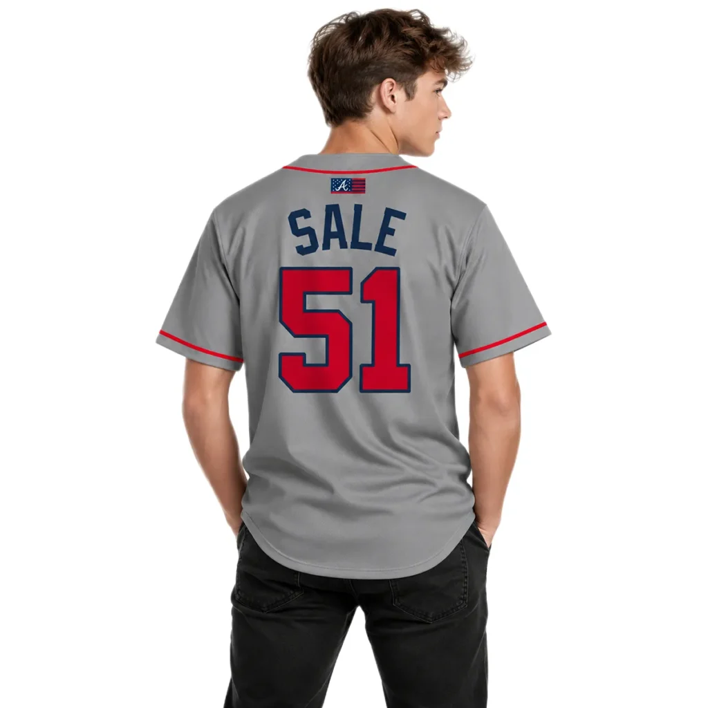Youth Chris Sale Braves Jersey Elite MLB Baseball