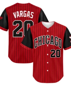 Youth Miguel Vargas White Sox Red Jersey Vibrant City Connect