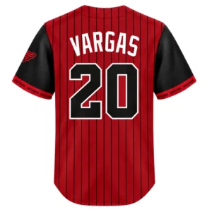 Youth Miguel Vargas White Sox Red Jersey Vibrant City Connect